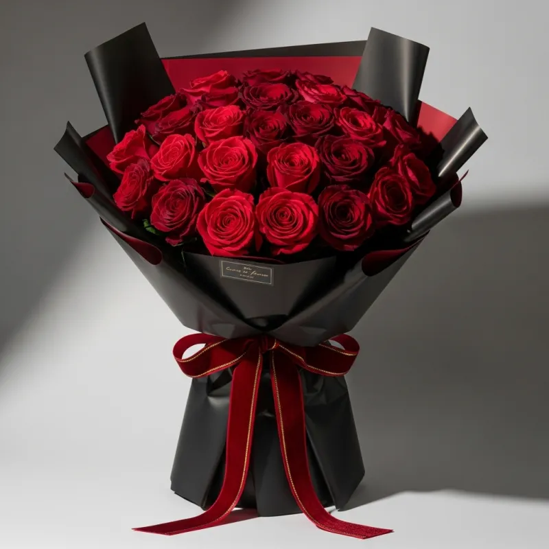Crimson Passion - Premium flower arrangement | Gemma Flowers