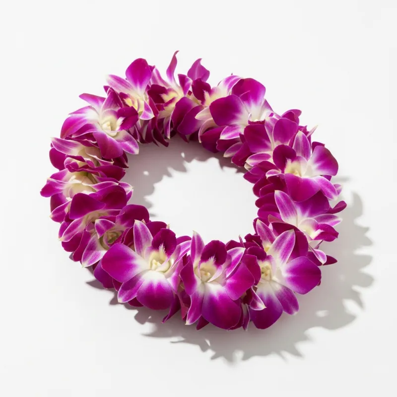 Fresh Flower Lei - Premium Lei & Birthday & Congratulations & Just Because flower arrangement | Gemma Flowers delivery
