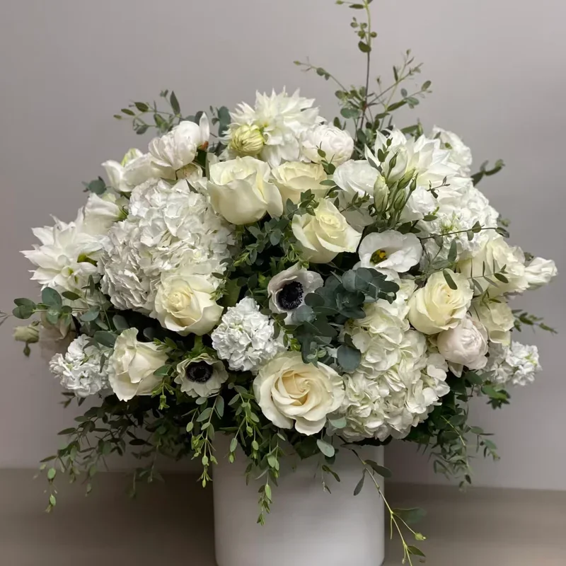 Chrysanthemums of Remembrance - Premium flower arrangement | Gemma Flowers